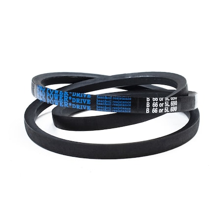 D&D B66/5L690 Classical V-Belt, 69 in Outside Length, 21/32 in Top Width, 1 Ribs B66/5L690